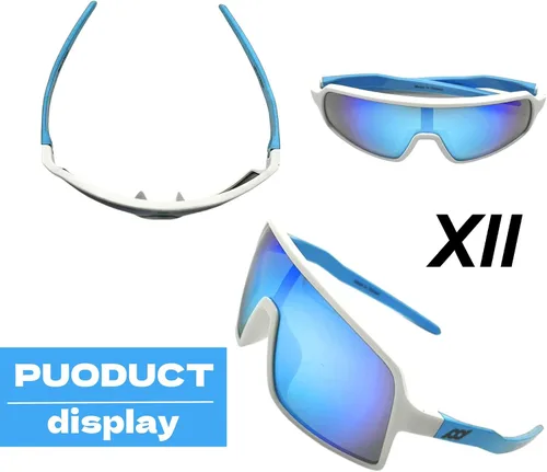 Miniatura 13 de XII WY - Lentes de sol polarizados con protección UV y goma flexible para niños y niñas
