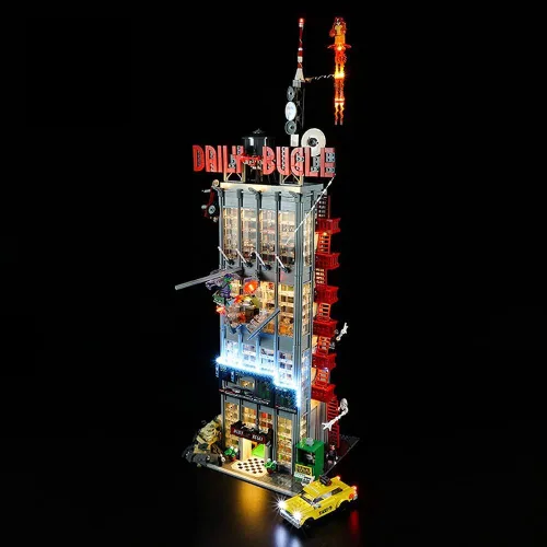 Miniatura 3 de RC con kit de luz LED de sonido compatible con Lego 76178, kit de iluminación de construcción para el modelo de bloques de construcción