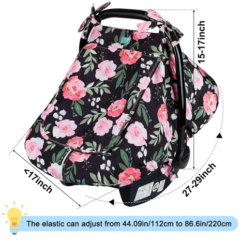 Miniatura 6 de FIOBEE Funda de asiento de automóvil para bebé, fundas de asiento de automóvil para bebés, toldo de asiento de automóvil infantil con ventana
