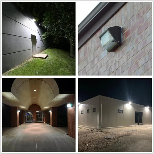 Miniatura 7 de Paquete de luz LED de pared de 120 W, del anochecer al amanecer, 15600 lm, 5000 K, iluminación de seguridad comercial, equivalente a 800-1000 W MH