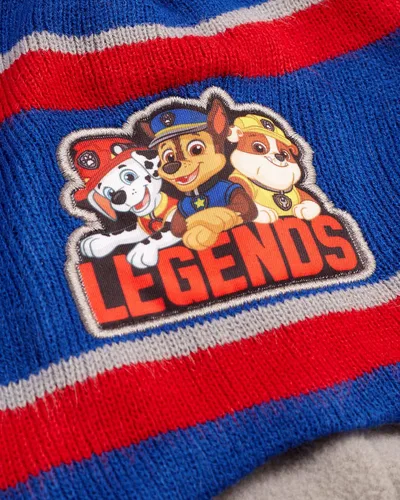 Miniatura 4 de Nickelodeon Gorro de invierno para niños, paquete de 2 gorros con pompón de Paw Patrol (4-7)