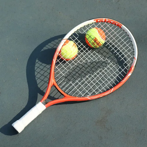 Miniatura 5 de Teloon Raqueta de tenis para niños, raqueta de tenis juvenil de 19 a 25 pulgadas con cubierta, raqueta de tenis junior para niños y niñas de 3 a 12