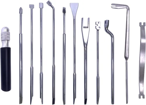 Miniatura 2 de Kit de herramientas de reparación de piano de 12 piezas, herramientas de regulación, incluye destornillador de regulación, juego de llaves