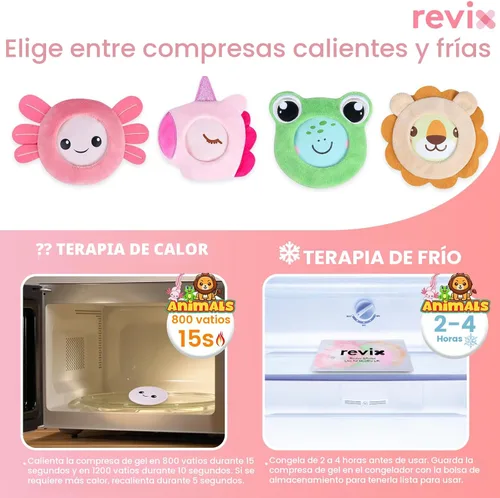 Miniatura 7 de REVIX Paquetes de hielo para niños - Bolsas de gel frías reutilizables para niños pequeños y bebés, cubiertas de tela suaves con 4 lindos diseños
