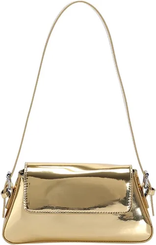 NAARIIAN Bolso de noche para mujer de los años 90, Y2k, espejo, PU, bolso de mano, bolso de mano, bolso de fiesta, bolso de embrague, bolsos cruzados