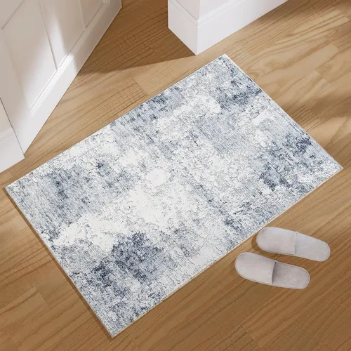 Miniatura 26 de Alfombra de pasillo lavable antideslizante: alfombra de cocina de 2 x 6 pies, resistente a las manchas, con parte trasera de goma, alfombra suave