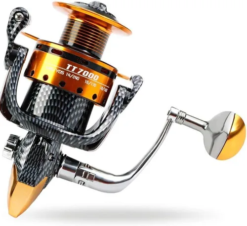 Miniatura 4 de Burning Shark Fishing Reels- 12+1 BB, Light and Smooth Spinning Reels, Powerful Carbon Fiber Drag, Saltwater and Freshwater Fishing