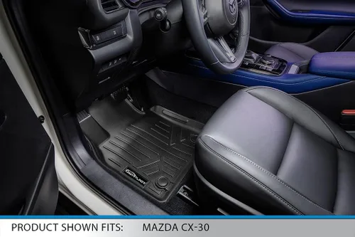 Miniatura 2 de SMARTLINER Juego de forros de 2 filas para todo tipo de clima, compatible con Mazda CX30 2020-2025