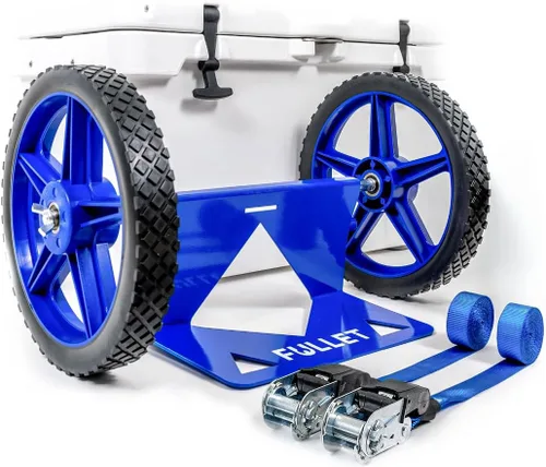 Kit de rueda para enfriador para Yeti, RTIC, Igloo y la mayoría de otras marcas - Carro para enfriador - Carro de instalación fácil con accesorio de