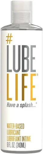 LubeLife - Lubricante a base de agua – Lubricante personal para hombres, mujeres y parejas, tamaño de viaje, no mancha, fácil de limpiar, seguro
