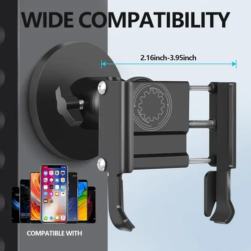 Miniatura 7 de Vinkqiado Soporte magnético para teléfono de gimnasio, soporte de teléfono con base magnética de metal para equipo de gimnasio, tractor