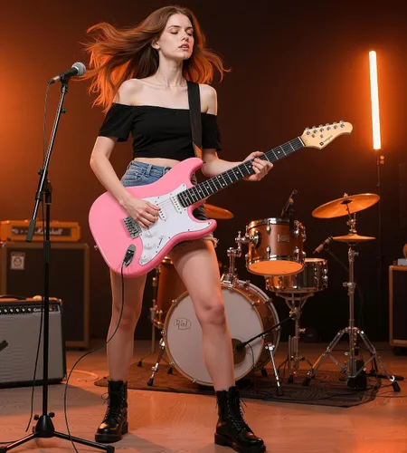 Miniatura 8 de Vangoa - Kit de guitarra eléctrica de tamaño completo de 39 pulgadas para principiantes, cuerpo sólido, color rosa, con pastillas SSS, amplificador