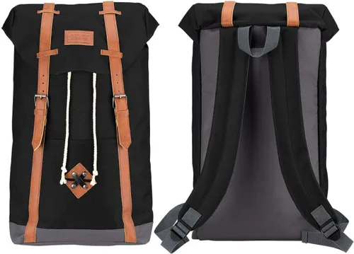 Abbey Mochila unisex 21rj Scholar Pack, Negro/Gris, 21RJ