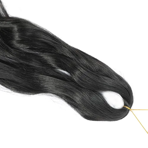 Miniatura 3 de Cabello de trenza rizada francesa de 10 pulgadas, 8 paquetes - Cabello de trenza sintético suelto y ondulado preestirado para mujeres negras