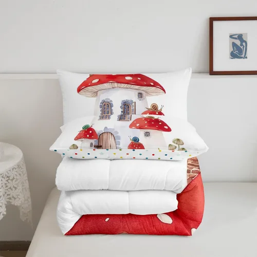Miniatura 14 de Erosebridal Juego de ropa de cama para niños, tamaño individual, diseño de gatos de dibujos animados, para niñas, niños y adolescentes, edredón