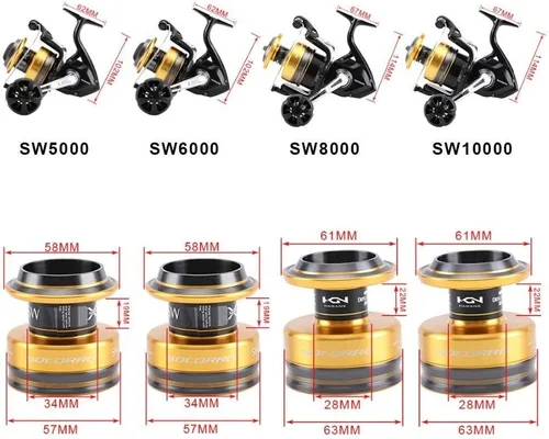 Miniatura 2 de Carrete de pesca Shimano Socorro SW para agua salada resistente