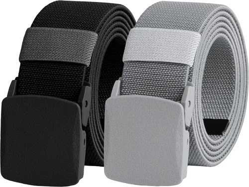 Miniatura 23 de UNGGJKB Men's Tactical Belt, Nylon Casual Elastic Belt, Work Belt That Can Be Cut And Adjusted