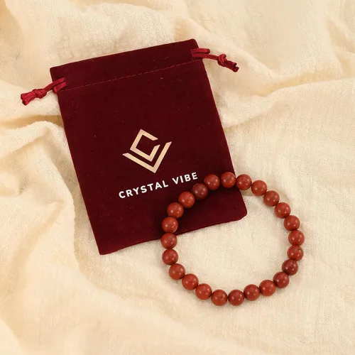 Miniatura 109 de Crystal Vibe Pulseras de cuentas de 0.315 in para mujeres y hombres, pulseras de cristal con piedras preciosas naturales, tamaño elástico ajustable