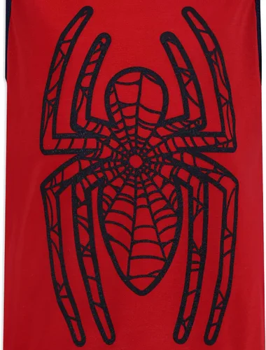 Miniatura 5 de Marvel Spider-Man - Conjunto de camiseta sin mangas y pantalones cortos para niños pequeños - Azul marinorojo