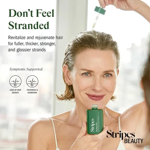 Miniatura 3 de Stripes Beauty Naomi Watts The Root It - Suero hidratante para el cuero cabelludo, mejora la densidad del cabello, grosor y brillo de humedad, todo