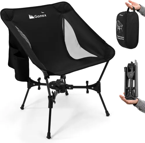 Miniatura 12 de Gonex Silla de Camping Portátil, Silla Plegable Ultraligera Compacta de Mochilero de 5ª Generación Ligera Plegable para Campamento al Aire Libre