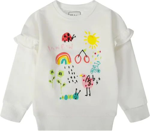 Miniatura 6 de Sudaderas para niñas pequeñas, cuello redondo, sin botones, de manga larga, para invierno, casual, ropa 2T-7T, Dinosaurio