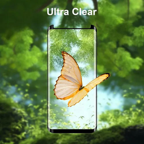 Miniatura 6 de Paquete de 2 protectores de pantalla para Samsung Galaxy S8, compatible con huellas dactilares, película de vidrio templado 9H, fácil instalación