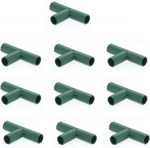 Miniatura 10 de 25 conectores de marco de invernadero de 0.63 pulgadas, accesorios de PVC para edificios, tubo de esquina de 3 vías y 4 vías, clips giratorios