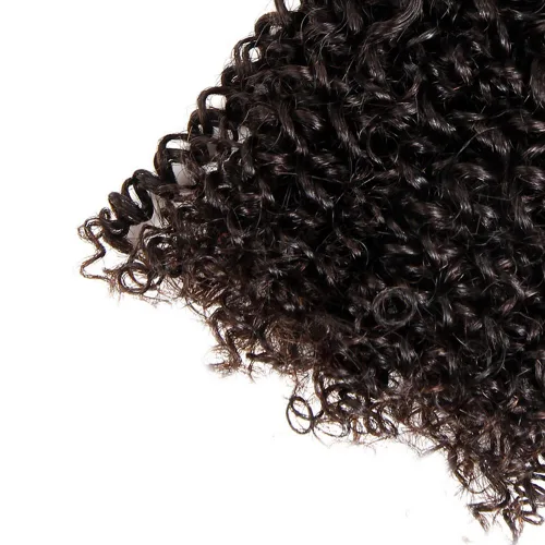 Miniatura 4 de ISEE Hair Extensiones de Cabello Rizado Crespo Mongol Grado 9A Cabello Humano Virgen Tejido de Cabello Un Paquete Cabello Virgen Rizado Crespo 100%