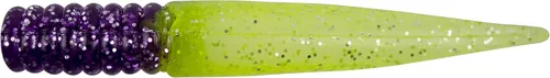 Miniatura 31 de Bobby Garland Slab Slay'R Señuelo de pesca de plástico suave para crappie, equipo de pesca y accesorios, 2 pulgadas, Chartreuse Silver Chartreuse
