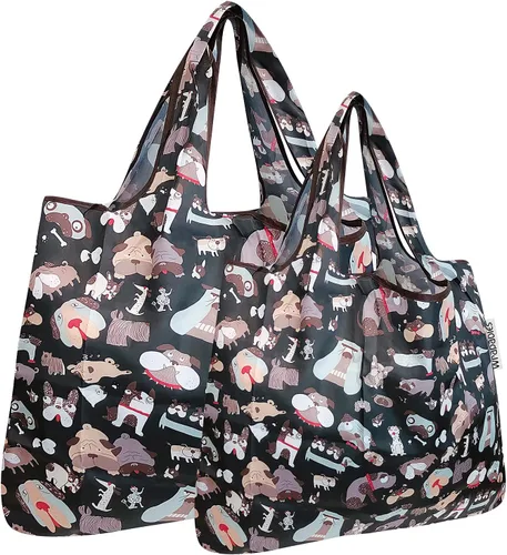Miniatura 17 de allydrew - Bolsa grande plegable de nailon, reutilizable para compras
