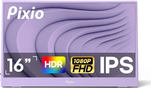 Miniatura 7 de Pixio PX160 Wave Rosa Monitor Portátil 15.6 Pulgadas 60Hz FHD 1080p Panel IPS HDR Soporte de Pantalla Cubierta USB-C HDMI Extensión de Pantalla