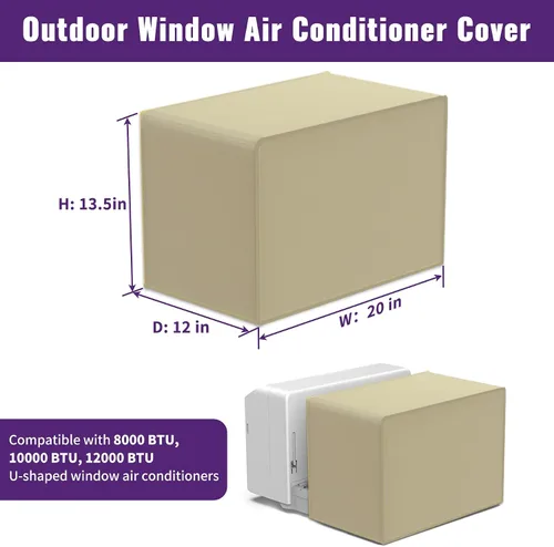 Miniatura 2 de Mxclimate Cubierta para aire acondicionado de ventana en forma de U compatible con Midea en forma de U ventana AC, universal para 8000/10,000/12,000