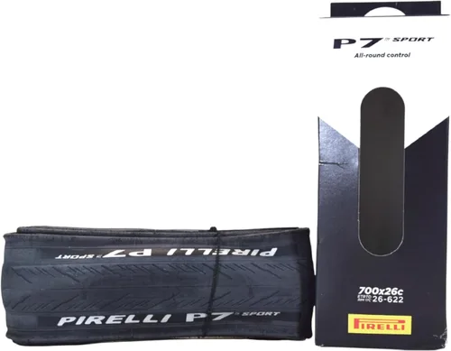 Pirelli P7 Sport 26-622 700 x 26c Neumático de bicicleta de alto rendimiento, confianza, control y durabilidad en un neumático de entrenamiento,