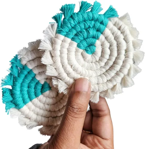 Miniatura 18 de Posavasos de Algodón para Automóvil 2 piezas Posavasos para Tazas de Automóvil Lindos Accesorios de Automóvil para Mujeres Posavasos para Portavasos