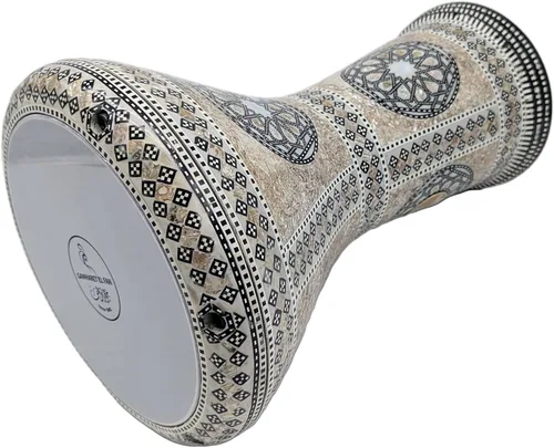Miniatura 10 de Gawharet El Fan Classic - Percusión de tambor Darbuka de nácar de 17 pulgadas (Alma)