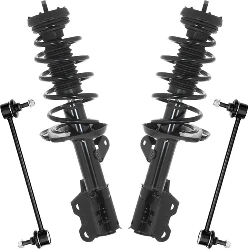Miniatura 56 de Detroit Axle - Kit de puntales delanteros 2WD para Ford F-150 2005-2008 Lincoln Mark LT 2005-2008, 2 puntales con muelle helicoidal, 2 enlaces