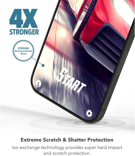 Miniatura 3 de ZAGG InvisibleShield - Glass Elite+: Gamers' Edition - Cobertura de pantalla completa con máxima sensibilidad táctil - para iPhone 12 Pro, iPhone