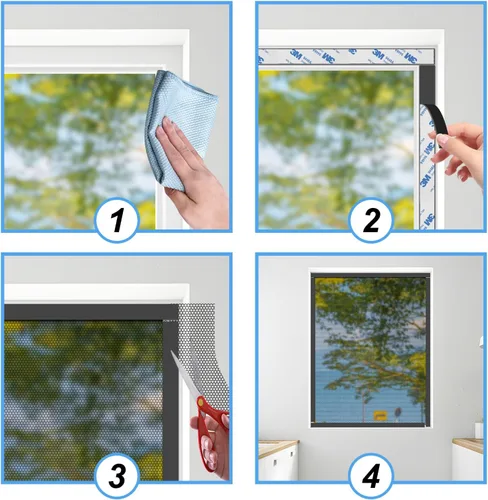 Miniatura 10 de Cinta magnética A+B, tira de cinta magnética interabsorbente, tiras magnéticas con respaldo adhesivo para pantalla de mosca (6.6 pies + 6.6 pies)