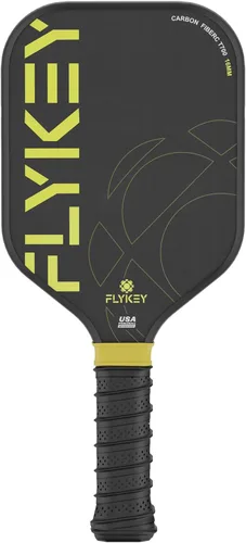 FLYKEY Pickleball Paddles, T700 Carbon Fiber Pickleball Paddle with a 16mm Shark Power Polymer Core, USAPA Approved Pickle Ball Paddle, Strong Spin