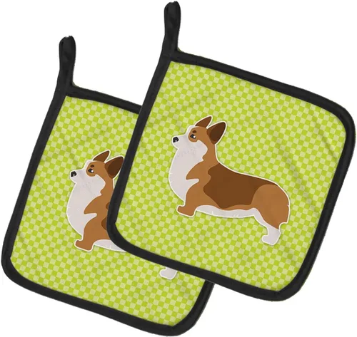 Miniatura 262 de Caroline's Treasures BB3567PTHD - Juego de soportes para ollas de cocina resistentes al calor, almohadillas calientes para cocinar, hornear, Copo