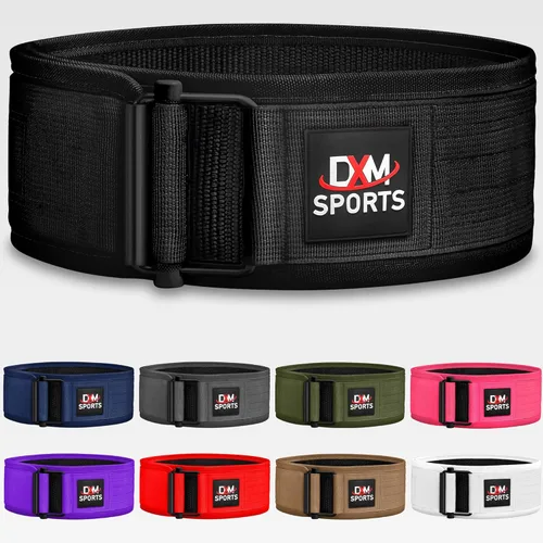 DXM SPORTS Cinturón de levantamiento de pesas con autobloqueo, para hombres y mujeres, gimnasio, entrenamiento de fuerza, levantamiento de pesas,