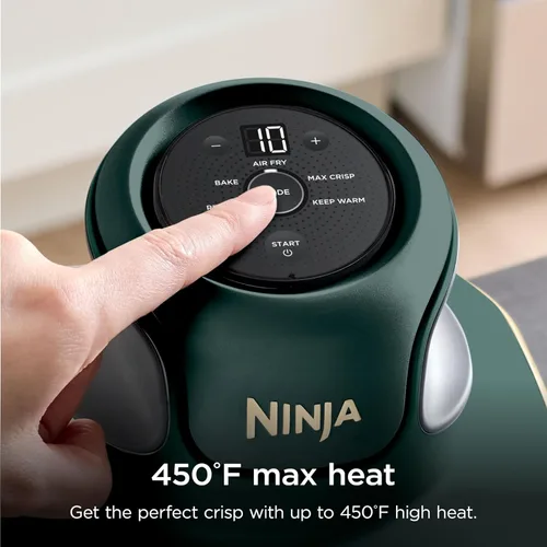 Miniatura 13 de Ninja Crispi - Freidora de aire de vidrio 5 en 1 Con recipientes y tapas no tóxicos de 2.5 cuartos de galón, 4 cuartos de galón, 6 tazas Apto