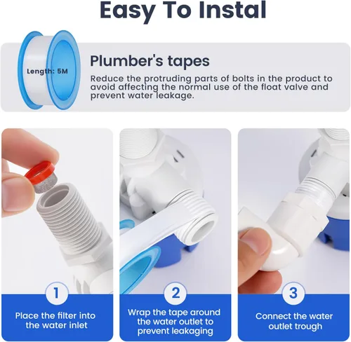 Miniatura 6 de Válvula automática de control de nivel de agua de entrada superior de 1/2 "válvula de flotador de agua automática para tanque de agua ganado agua