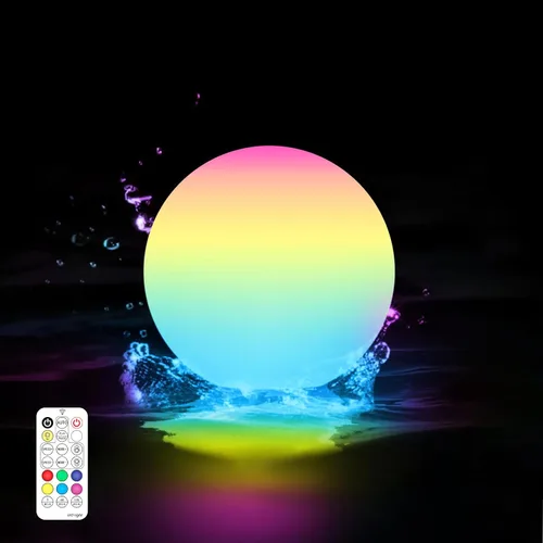 LOFTEK Luces flotantes de piscina de 3 pulgadas, luces de piscina recargables que cambian de color, luz LED impermeable IP65, lámpara de bañera,