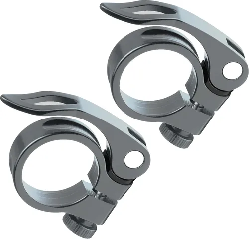 Miniatura 10 de CUNCUI Abrazaderas de asiento de bicicleta 2pc-azul oscuro, 1.252 in