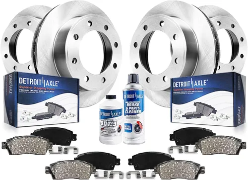 Miniatura 25 de Detroit Axle - Kit de frenos para Ford Crown Victoria Mercury Grand Marquis Marauder 2003-2011, rotores de freno y pastillas de freno de cerámica