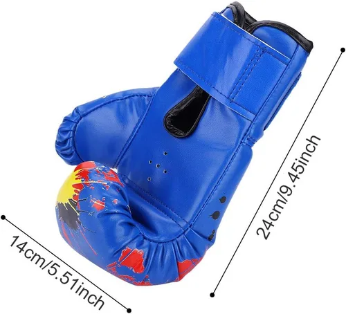Miniatura 4 de Guantes de boxeo para niños de 0 a 6 meses y 1 2 años, color azul