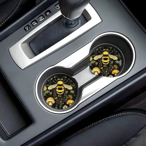 Miniatura 8 de ABLESKY Posavasos de automóvil para portavasos de automóvil, paquete de 2 posavasos absorbentes antideslizantes para automóvil, 2.56 pulgadas