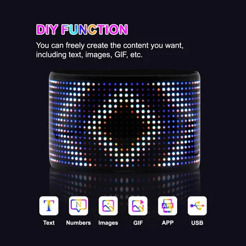 Miniatura 3 de Letrero LED programable de desplazamiento – Tablero de visualización a todo color con control de aplicación Bluetooth – Patrones personalizados